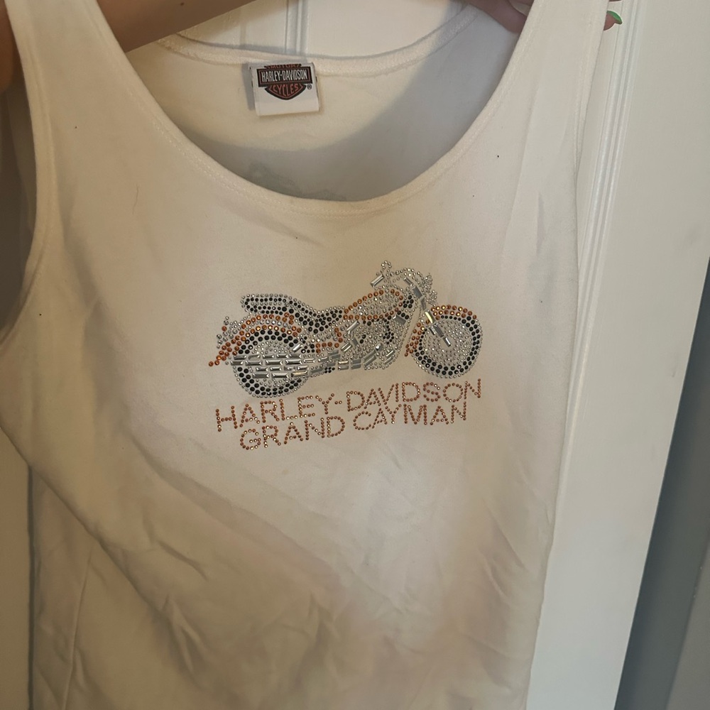 Harley-Davidson White Shirt with Iconic Logo